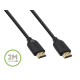 Belkin High Speed HDMI Cable 3D 4K 1080p Audio Return for Television (2 Meters Black) pack of 2