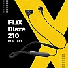 FLiX (Beetel) Blaze 210 Wireless BT v5.0 InEar Neckband with inbuilt Mic (Black)