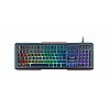 Cosmic Byte CB-GK-02 Corona Wired Gaming Keyboard 7 Color RGB Backlit with Effects Anti-Ghosting Black