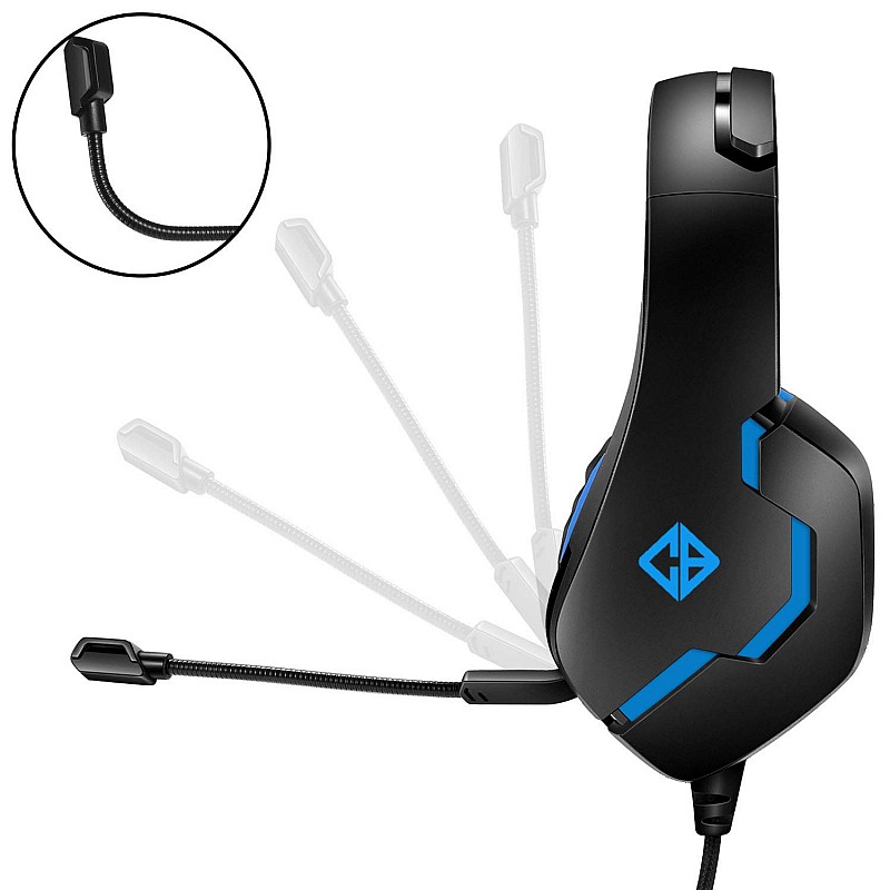 Cosmic Byte Stardust Headset with Flexible Mic (Black,Blue)