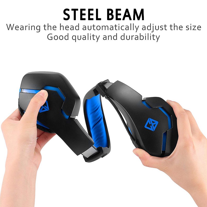 Cosmic Byte Stardust Headset with Flexible Mic (Black,Blue)