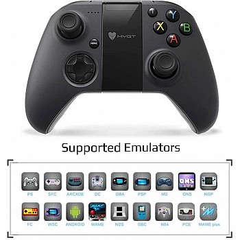 MYGT C04 Wireless Bluetooth Gamepad Controller for PC, Android and PS3 (Black)