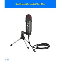 Gamma Audio GA-YR06 Shielded Cable Condenser Microphone With Tripod Stand,USB Cable,Sponge