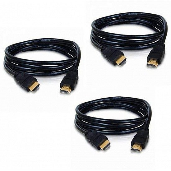 3 Feet and 15 Feet High-Speed HDMI Cable, Pack of 2 (Black) - Supports Ethernet, 3D, 4K video