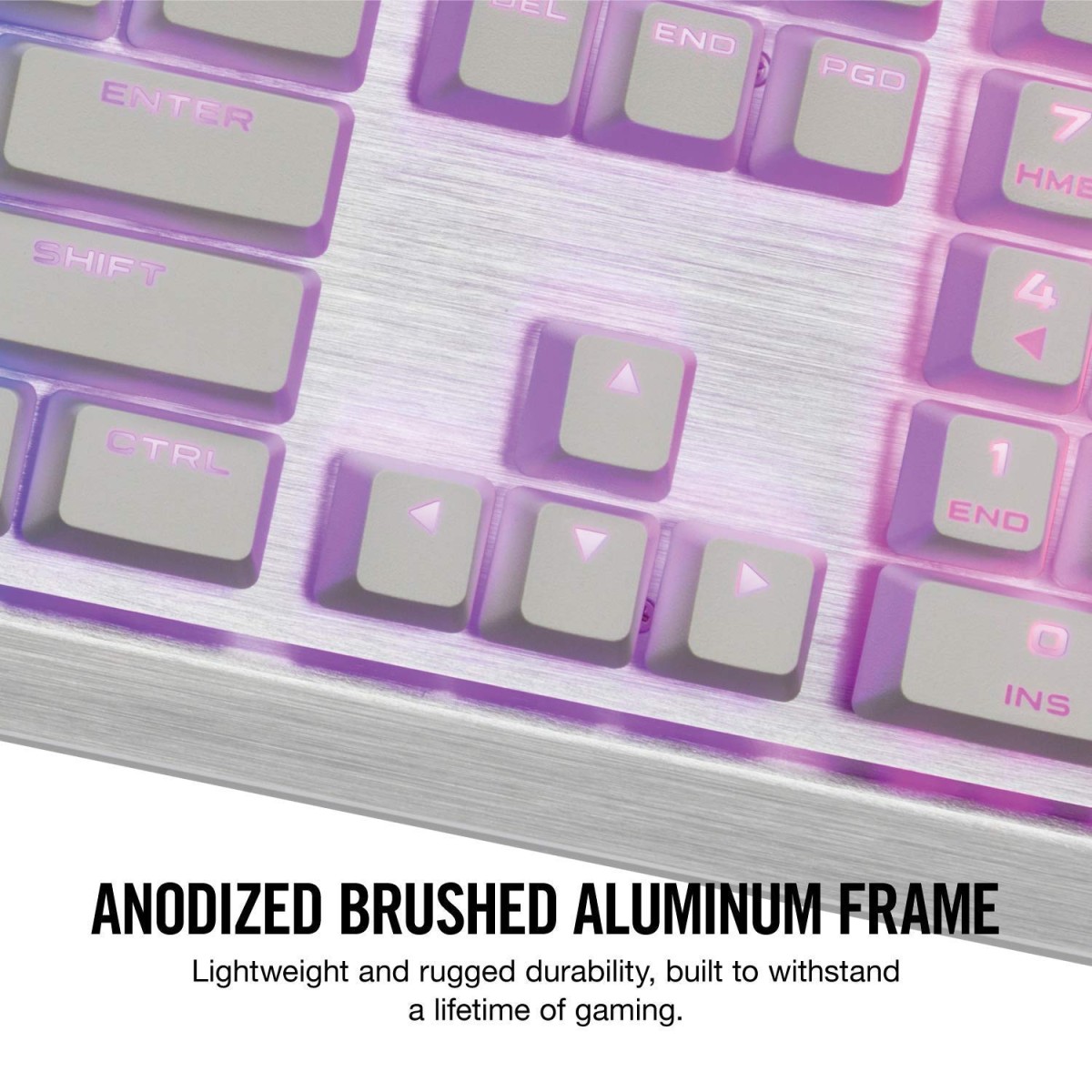 CORSAIR K70 RGB MK.2 SE Mechanical RAPIDFIRE Gaming Keyboard -Cherry MX Speed -White