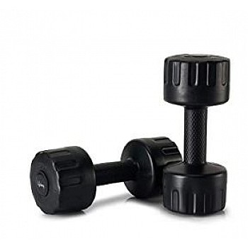 Lifelong PVC Dumbbells 2Kg for Home Gym Fitness Men Women Pack of 1+1