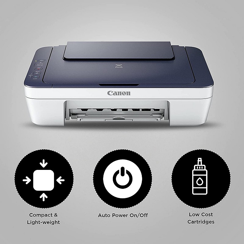 Canon PIXMA MG2577s All-in-One Inkjet Colour Printer Blue-White (Renewed, Without Cartidges)