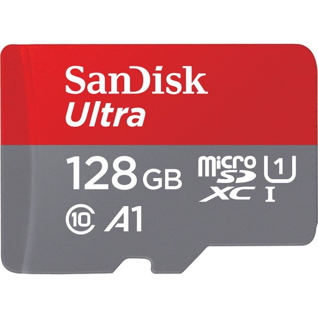 SanDisk Ultra 128 GB MicroSDXC Class 10 100 MB/s Memory Card (With Adapter) sdsquar-128g-gn6ma SanDisk Ultra 128 GB MicroSDXC Class 10 100 MB/s Memory Card (With Adapter) sdsquar-128g-gn6ma