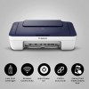(Refurbished) Canon PIXMA E477 All in One (Print, Scan, Copy) WiFi Ink Efficient Colour Printer refurbishedshed (without cartridge)