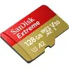 SanDisk Extreme® 128GB microSDXC UHS-I, 190MB/s Read,90MB/s Write Memory Card for 4K Video on Smartphones, Action Cams and Drones