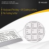 Lapcare Smartoo Wireless Membraned Keyboard and 1200 DPI Mouse Combo with Auto Sleep (White/Silver) IU-LSpk-005