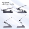 Zebronics NS3000 Portable Laptop & Tablet Stand Supports Upto 17” with Max. 5KG Support Carbon Steel Body ZEB-NS3000