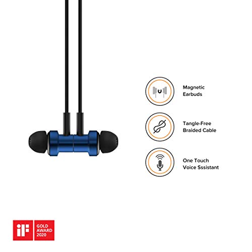 MI XIAOMI Dual Driver Dynamic Bass in-Ear Wired Earphones with Mic (Blue) ZBW4476IN