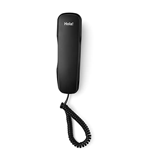 Hola TF 510 Corded Landline Phone, (Black) Hola! TF 510
