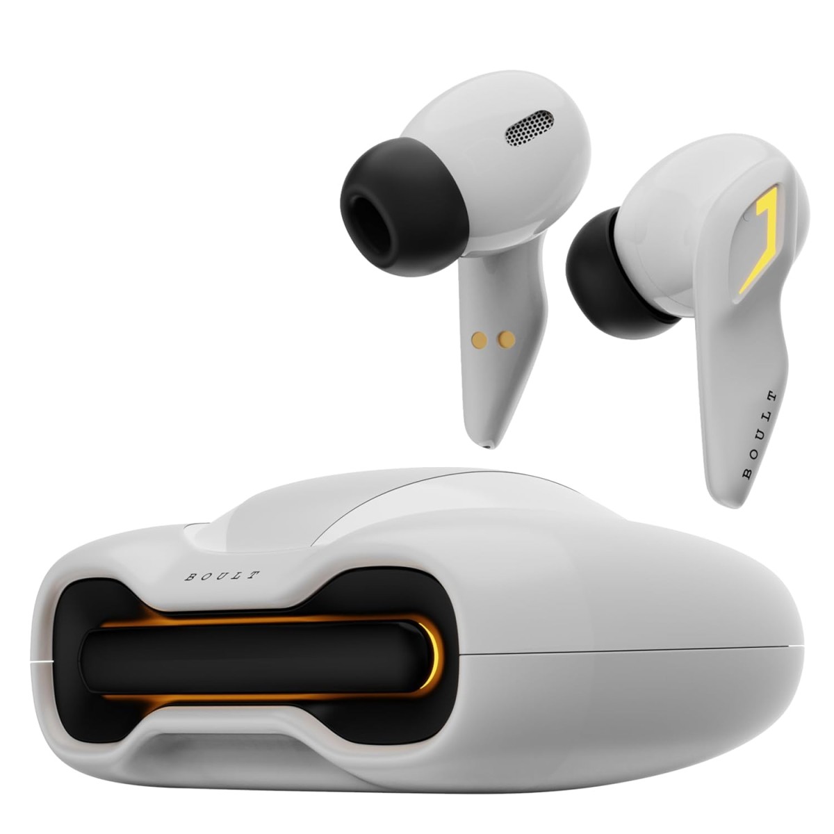 GOBoult Boult Audio Newly Launched Astra True Wireless in Ear Earbuds with 48H Playtime, (White Opal) Airbass