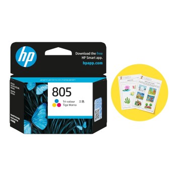 HP 805 Tri-Color Original Ink Cartridge HP 805 Tri-Color Original Ink Cartridge