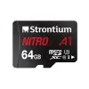 Strontium Nitro A1 64GB Micro SDXC Memory Card 100MB/s A1 UHS-I U3 Class 10 with High Speed Adapter SRN64GTFU3A1A
