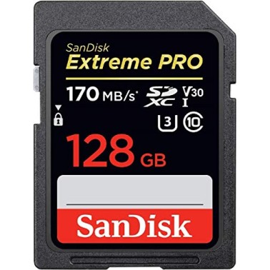SanDisk 128GB Extreme Pro SDXC UHS-I Card - C10, U3, V30, 4K UHD, SD Card - SDSDXXY-128G-GN4IN SDSDXXD-128G-GN4IN SanDisk 128GB Extreme Pro SDXC UHS-I Card - C10, U3, V30, 4K UHD, SD Card - SDSDXXY-128G-GN4IN SDSDXXD-128G-GN4IN