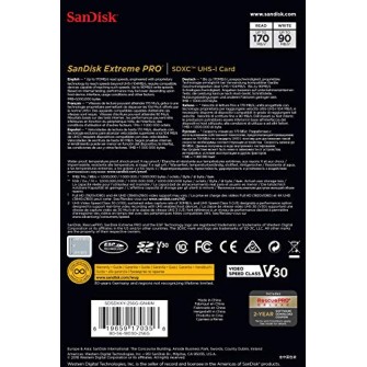 SanDisk 128GB Extreme Pro SDXC UHS-I Card - C10, U3, V30, 4K UHD, SD Card - SDSDXXY-128G-GN4IN SDSDXXD-128G-GN4IN SanDisk 128GB Extreme Pro SDXC UHS-I Card - C10, U3, V30, 4K UHD, SD Card - SDSDXXY-128G-GN4IN SDSDXXD-128G-GN4IN