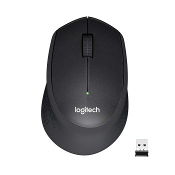 Logitech M331 Silent Plus Wireless Mouse, 2.4GHz with USB Nano Receiver (Black) Logitech M331 Silent Plus Wireless Mouse, 2.4GHz with USB Nano Receiver (Black)