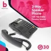 Beetel G30, TEC Certified, Caller ID Corded Landline Phonelcd (G30-Black)