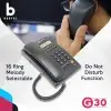 Beetel G30, TEC Certified, Caller ID Corded Landline Phonelcd (G30-Black)