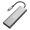 AmazonBasics Amazon Basics USB-C Hub Dock 9-in-1 Aluminium Type-C Adapter with 4K HDMI, Ethernet 1000mbps Windows USB-C Devices