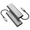 AmazonBasics Amazon Basics USB-C Hub Dock 9-in-1 Aluminium Type-C Adapter with 4K HDMI, Ethernet 1000mbps Windows USB-C Devices