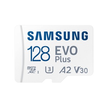 Samsung EVO Plus 128GB microSDXC UHS-I U3 130MB/s Full HD & 4K UHD Memory Card with Adapter (MB-MC128KA) Samsung EVO Plus 128GB microSDXC UHS-I U3 130MB/s Full HD & 4K UHD Memory Card with Adapter (MB-MC128KA)