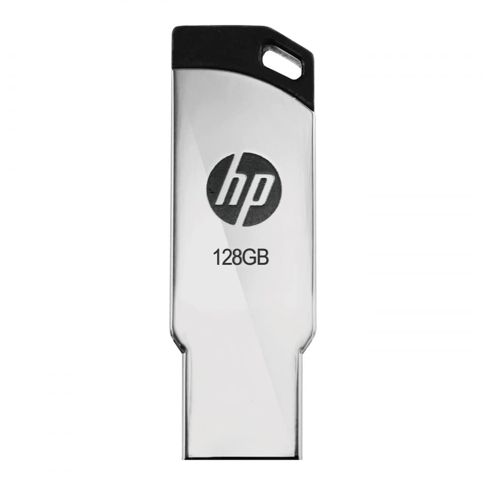 HP v236w 128GB USB 2.0 Flash Drive/Pen Drive, Metal Silver MM-USB128GB-36P HP v236w 128GB USB 2.0 Flash Drive/Pen Drive, Metal Silver MM-USB128GB-36P