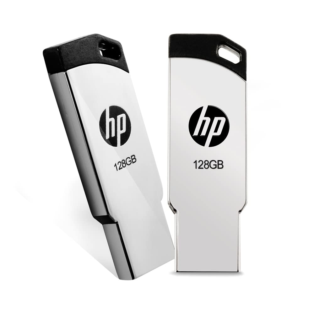 HP v236w 128GB USB 2.0 Flash Drive/Pen Drive, Metal Silver MM-USB128GB-36P HP v236w 128GB USB 2.0 Flash Drive/Pen Drive, Metal Silver MM-USB128GB-36P