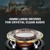 Ant Value H110 Computer 3.5Mm Wired Crystal Sound On Ear Headphone with Microphone Noise Cancelling Mic& Audio Controls,for Pc/Mac/Laptop,Comfort-Fit