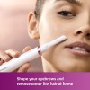 Philips Touch-up Women’s Eyebrow & Facial Hair Trimmer | Portable Precision Groomer | Gentle Hair Remover for Eyebrows, Upper Lip, Chin & Sidelocks
