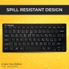 LAPCARE D-Lite Plus Wireless Keyboard with 2.4 Ghz & 10 M Bt Range &78 Keys, 8 Million Key Life, Minimalist Black