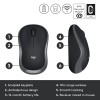 Logitech M186 Wireless Mouse, 2.4GHz with USB Mini Receiver, 12-Month Battery Life, 1000 DPI Optical Tracking, Ambidextrous, Compatible with PC, Mac Logitech M186 Wireless Mouse, 2.4GHz with USB Mini Receiver, 12-Month Battery Life, 1000 DPI Optical Tracking, Ambidextrous, Compatible with PC, Mac