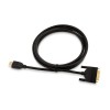 AmazonBasics HL-007347 HDMI Input to DVI Output (Not VGA) Adapter Cable, 6 Feet, Black