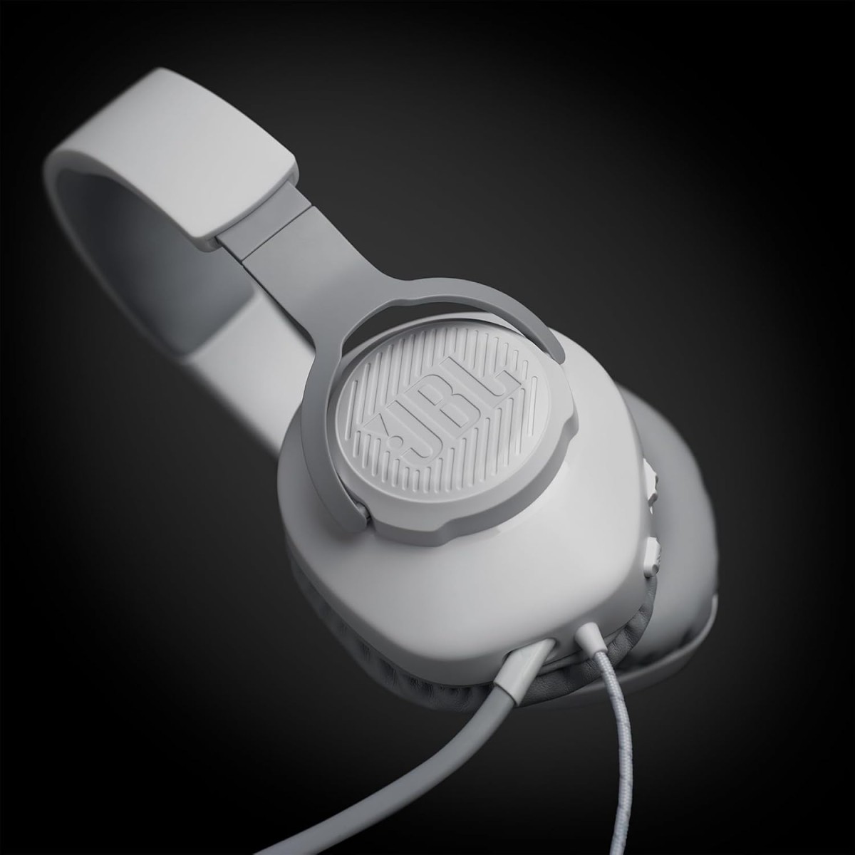 JBL Quantum 100 Wired Over Ear Gaming Headphones with Mic, 40mm Realistic Dynamic Drivers, Detachable Boom Mic, 1kHz Sensitivity, Memory Foam