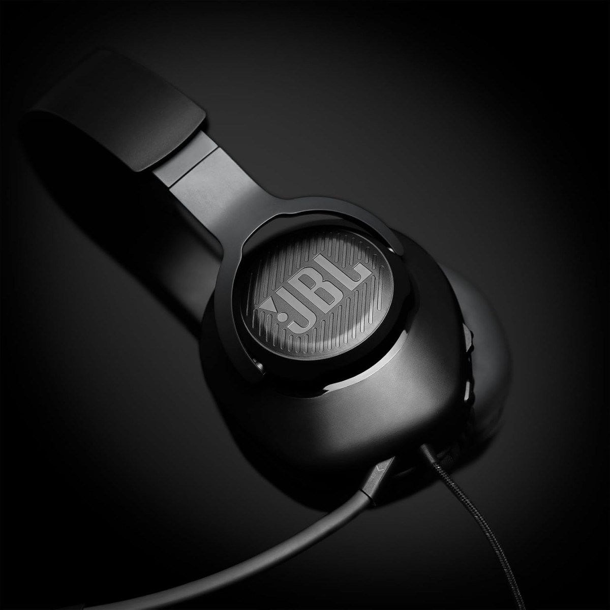 JBL Quantum 100 Wired Over Ear Gaming Headphones with Mic, 40mm Realistic Dynamic Drivers, Detachable Boom Mic, 1kHz Sensitivity, Memory Foam