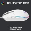 Logitech G102 Light Sync Gaming Mouse with Customizable RGB Lighting, 6 Programmable Buttons, Gaming- White Logitech G102 Light Sync Gaming Mouse with Customizable RGB Lighting, 6 Programmable Buttons, Gaming- White
