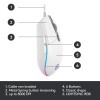 Logitech G102 Light Sync Gaming Mouse with Customizable RGB Lighting, 6 Programmable Buttons, Gaming- White Logitech G102 Light Sync Gaming Mouse with Customizable RGB Lighting, 6 Programmable Buttons, Gaming- White