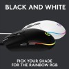 Logitech G102 Light Sync Gaming Mouse with Customizable RGB Lighting, 6 Programmable Buttons, Gaming- White Logitech G102 Light Sync Gaming Mouse with Customizable RGB Lighting, 6 Programmable Buttons, Gaming- White