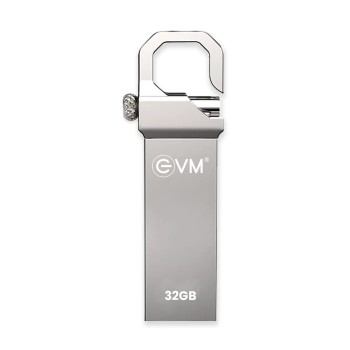 EVM EnStore 32GB Metal USB 2.0 Flash Drive - High Read Speeds up to 15MB/s & Write Speeds up to 8MB/s - Durable Metal Casing - Ideal for Data Transfer