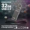 EVM EnStore 32GB Metal USB 2.0 Flash Drive - High Read Speeds up to 15MB/s & Write Speeds up to 8MB/s - Durable Metal Casing - Ideal for Data Transfer