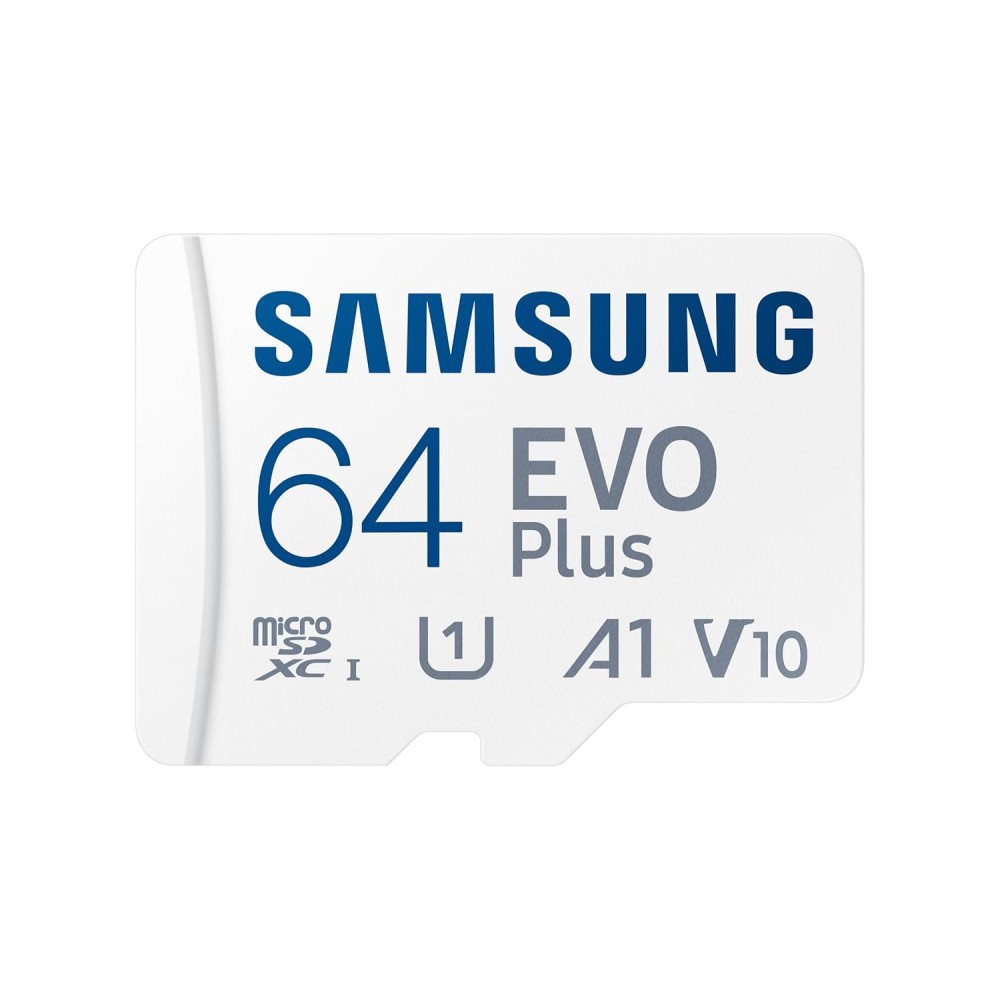 Samsung EVO Plus 64GB Micro SDXC w/SD Adaptor, Up-to 160MB/s, Expanded Storage for Gaming Devices MB-MC64SA/IN
