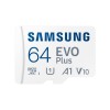 Samsung EVO Plus 64GB Micro SDXC w/SD Adaptor, Up-to 160MB/s, Expanded Storage for Gaming Devices MB-MC64SA/IN