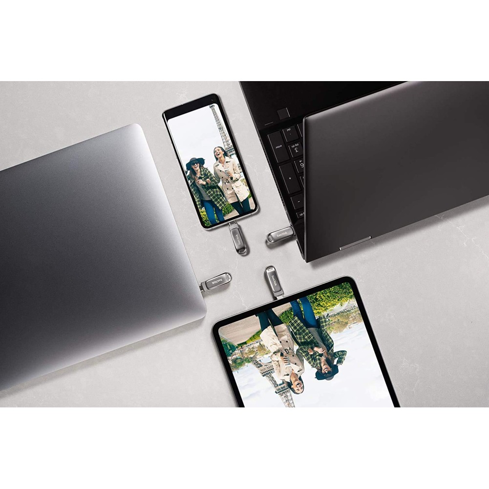 SanDisk Ultra Dual Drive Luxe Type-C 128GB, OTG, Upto 400MB/Susb3.2_gen_1, Pendrive, Gold, 5Y Warranty (SDDDC4-128G-I35GD) SanDisk Ultra Dual Drive Luxe Type-C 128GB, OTG, Upto 400MB/Susb3.2_gen_1, Pendrive, Gold, 5Y Warranty (SDDDC4-128G-I35GD)