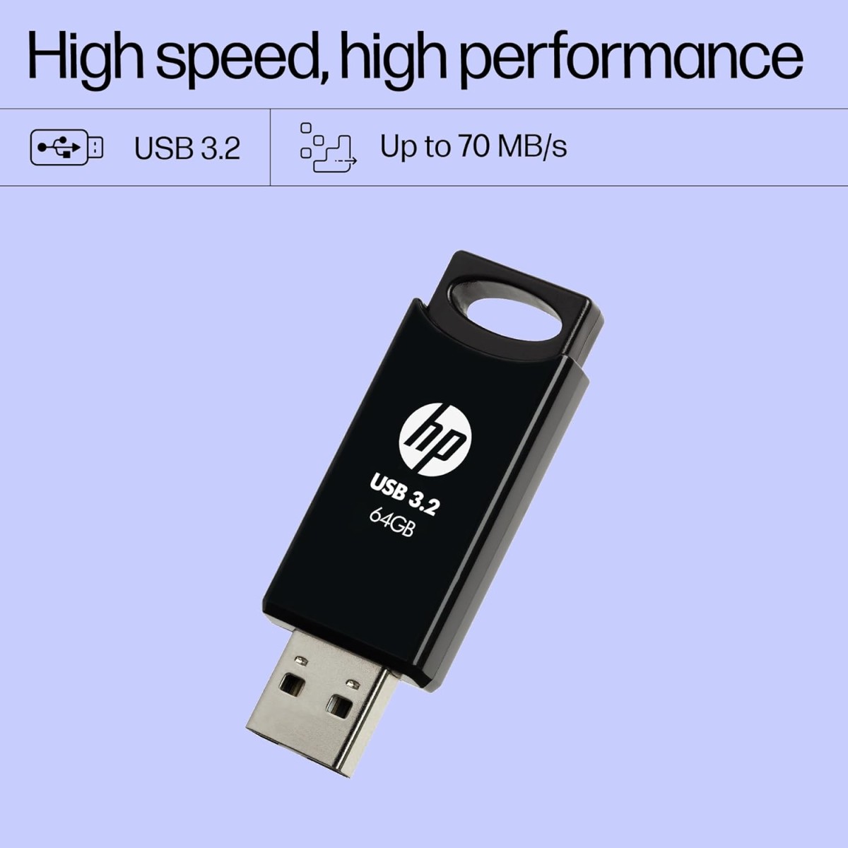 HP 712w 64GB USB 3.2 Flash Drive- Black HP 712w 64GB USB 3.2 Flash Drive- Black