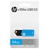 HP v150w 64 GB USB 2.0 Flash Drive (Blue) HPFD150W-64