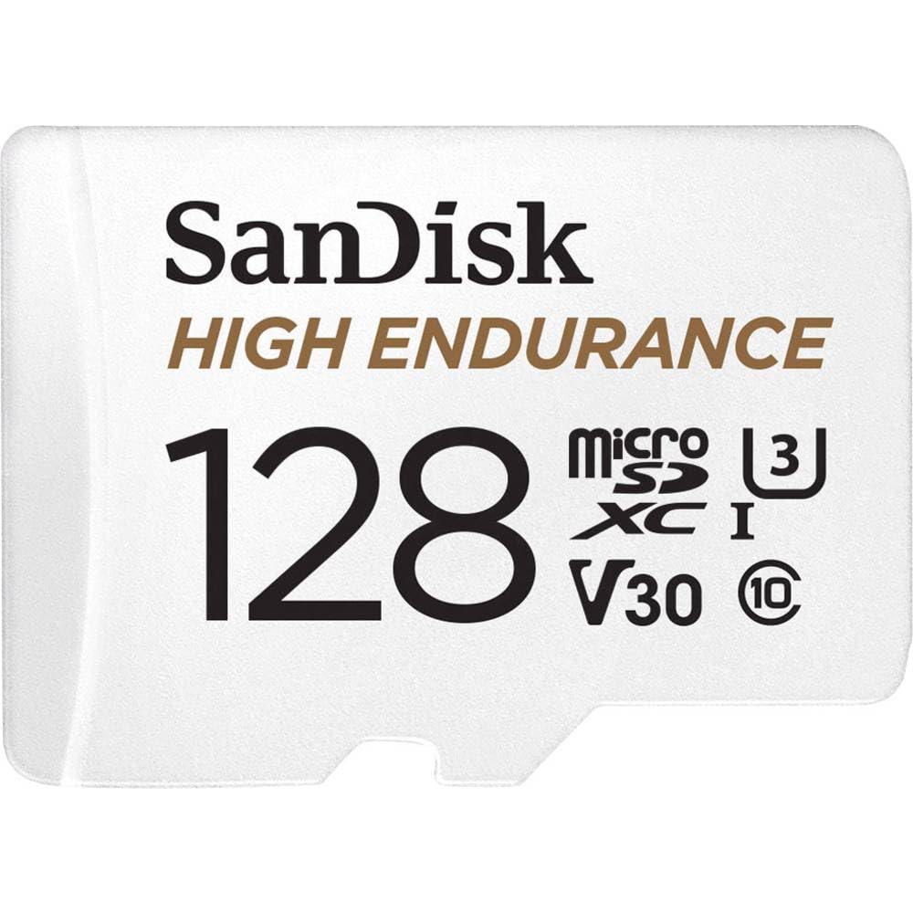 SanDisk 128GB High Endurance Video MicroSDXC Card with Adapter for Dash Cam and Home Monitoring Surveillance Systems SDSQQNR-128G-GN6IA SanDisk 128GB High Endurance Video MicroSDXC Card with Adapter for Dash Cam and Home Monitoring Surveillance Systems SDSQQNR-128G-GN6IA