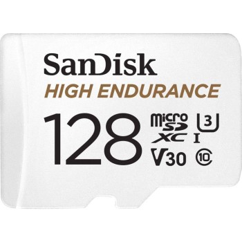 SanDisk 128GB High Endurance Video MicroSDXC Card with Adapter for Dash Cam and Home Monitoring Surveillance Systems SDSQQNR-128G-GN6IA SanDisk 128GB High Endurance Video MicroSDXC Card with Adapter for Dash Cam and Home Monitoring Surveillance Systems SDSQQNR-128G-GN6IA